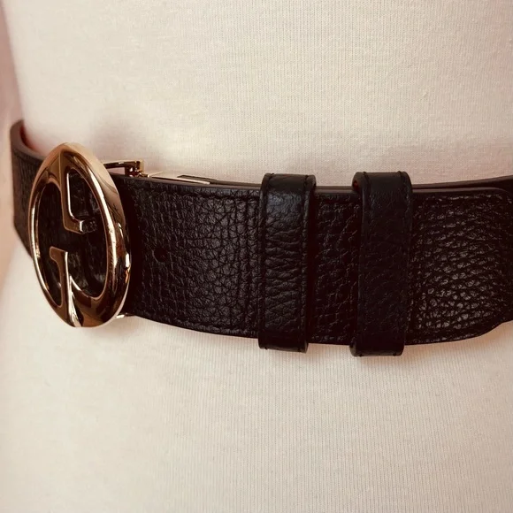 Gucci Black and Gold Women's Belt - Picture 7 of 14